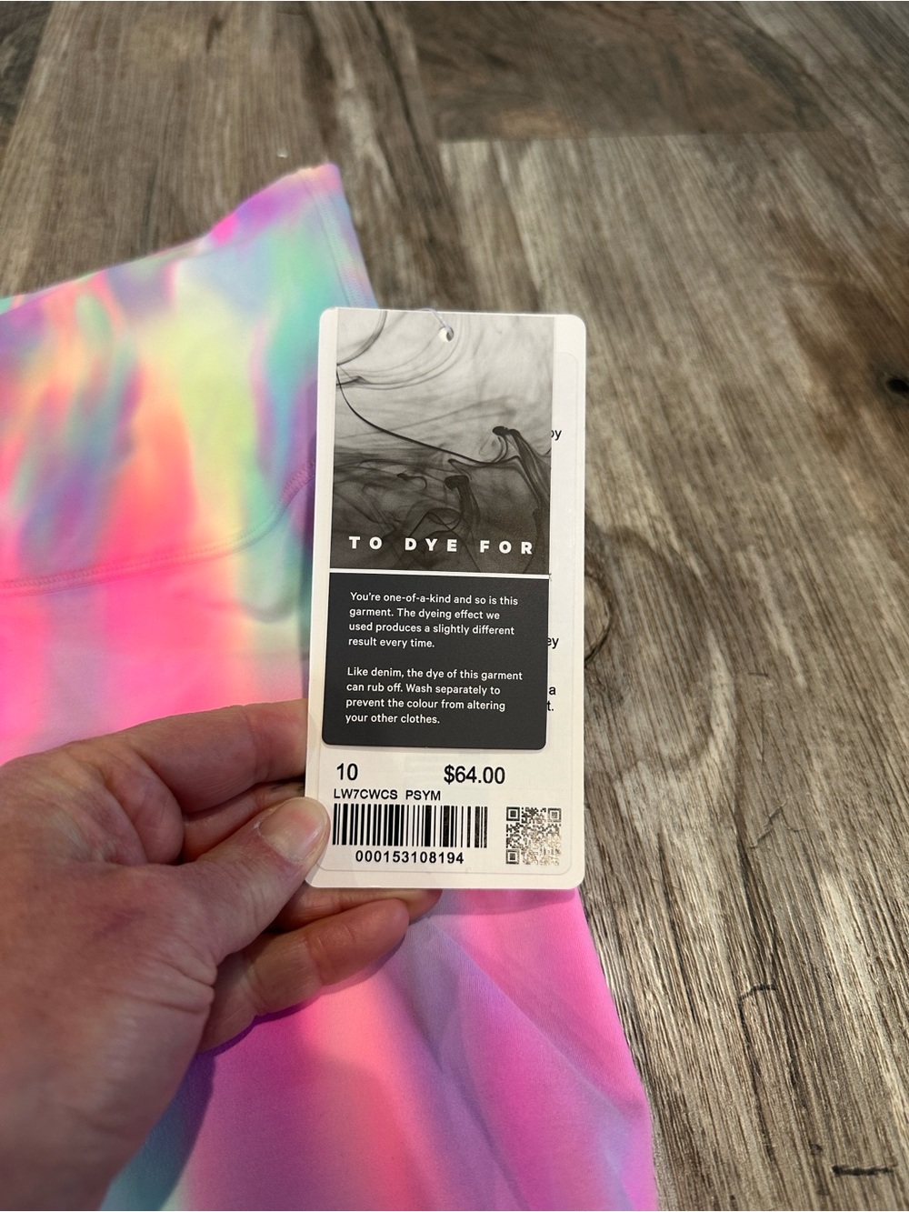 NEW with tags! Lululemon wunder train short Psychedelic Wash Multi sz 10 - Picture 2 of 6